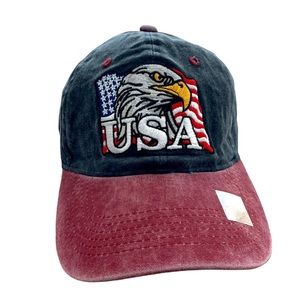Cap USA Flag Jean Curved Cap